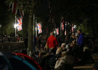 Fans are camping out ahead of the queen's funeral, braving the crowds and the chaos