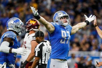 Aidan Hutchinson makes Lions history with 3 1st-half sacks