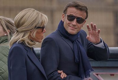 Emmanuel Macron and first lady Brigitte mocked for taking ‘least incognito’ stroll in London