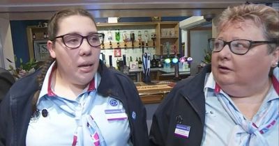 Guides leader breaks down in tears as she recites final promise to the Queen