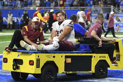 Commanders center Chase Roullier dealing with lower leg injury