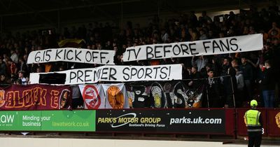 Motherwell fans vent Celtic Premier Sports Cup fury with banner protest over kick-off time