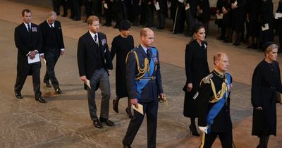 Where King Charles, Camilla, William, Harry, Kate and Meghan will sit at the Queen's funeral