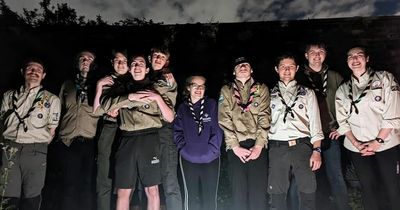 Paisley North Explorer Scouts give back to the community by clearing up Barshaw Park