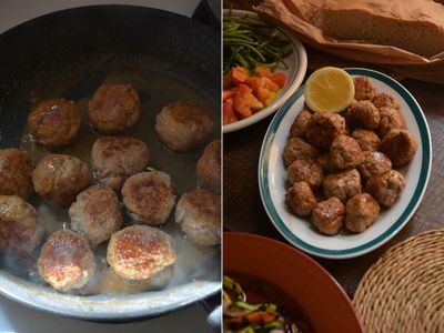 Rachel Roddy’s recipe for pork, lemon and fennel polpette, cooked two ways
