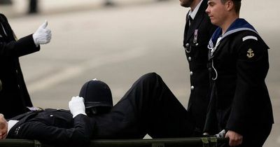 Police officer 'collapses' while on duty for Queen's funeral