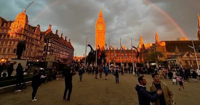 'Poignant' rainbow over London ahead of Queen's funeral
