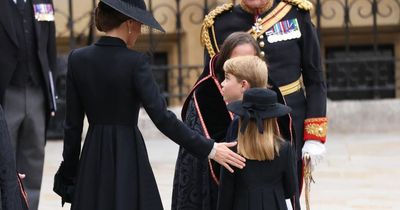 Kate Middleton's comforting gesture to Princess Charlotte at Queen's funeral