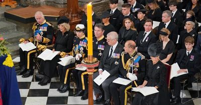 Why Prince Harry and Prince Andrew did not wear military uniform for Queen's funeral