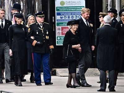 Princess Charlene of Monaco makes rare public appearance as she attends Queen’s funeral