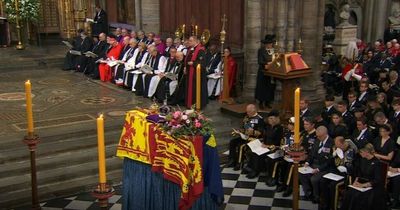 Prince Edward chokes back tears during Queen Elizabeth's funeral