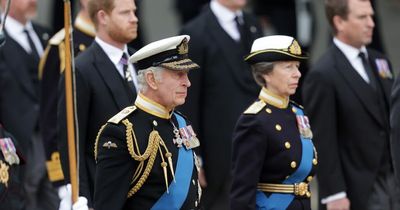 What do the medals worn by King Charles, Princess Anne and Prince Edward mean?