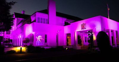 Government House bathed in purple, host to public viewing of Queen's funeral