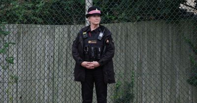 Penny Lancaster polices London streets during Queen's funeral service