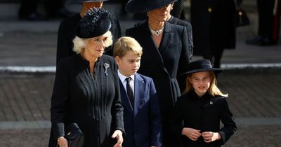 Princess Charlotte pays personal tribute to the Queen at state funeral with pin badge