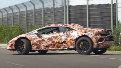 Lamborghini Huracan Sterrato Caught On Camera With Funky Camouflage