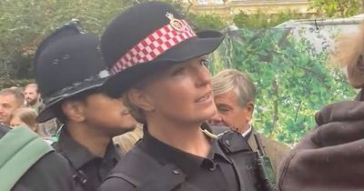 Penny Lancaster polices Queen's funeral procession as a special constable