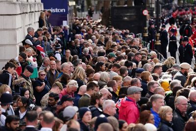 Thousands wait for hours to catch glimpse of Queen’s coffin