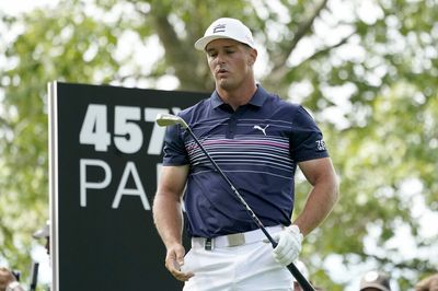Bryson DeChambeau absolutely freaked out after walking face first into a rope at LIV Golf event