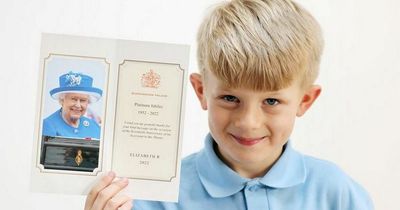 Five year old boy receives one of the final letters sent by the Queen on the day of her death