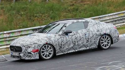 Mercedes CLE-Class Coupe Spied On The Track And Showing Cabin