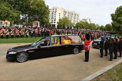Queen makes last journey out of London to Windsor to be laid to rest after state funeral