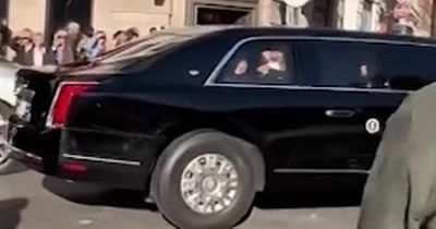 Joe Biden gets stuck in traffic on way to Queen's funeral in 'The Beast'