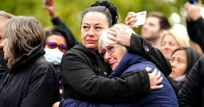 Sombre moment mourners say final farewell to the Queen