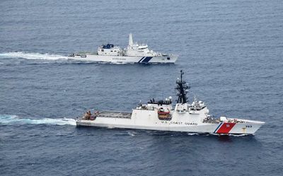 Indian and U.S. Coast Guards hold joint exercise off Chennai’s coast