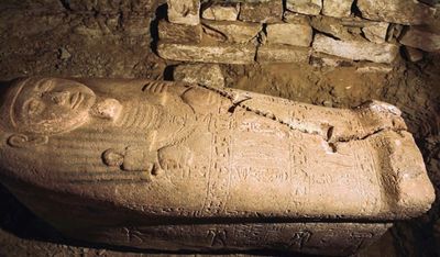 Egypt unveils ancient Rameses II-era 'royal secretary' sarcophagus
