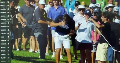 Bryson DeChambeau shaken as he’s whacked in the face with rope at LIV Golf event