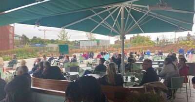 We joined people at Binks Yard to watch the Queen's funeral together