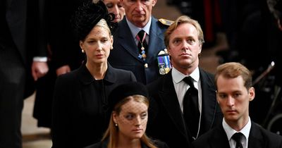 Lady Gabriella Windsor looks solemn as she mourns Queen days after fainting at service