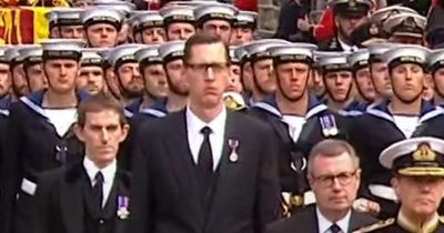 Queen's funeral viewers distracted by 'exceptionally tall man' in coffin procession