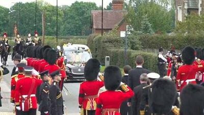 Her Majesty arrives in Windsor after final journey from London