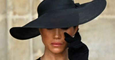 Meghan Markle donned black gloves to pay sweet tribute to Queen at her funeral