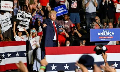 Trump embraces QAnon at rally by playing music similar to its anthem