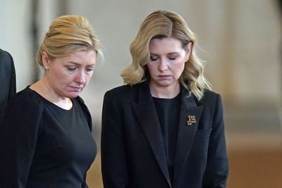 Ukraine’s first lady says it was ‘great honour’ to attend Queen’s funeral