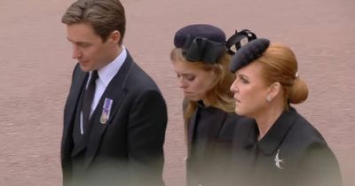 Sarah Ferguson comforts Princess Beatrice in emotional scenes outside St George's Chapel