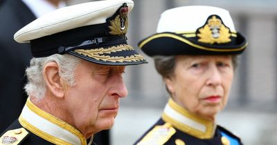 Heartbreak for Princess Anne as mourners note she 'can't take her eyes off coffin'