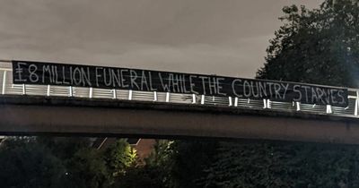 Shock as anti-monarchy messages appear across Greater Manchester on morning of Queen's funeral