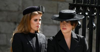 Confusion as Princesses Beatrice and Eugenie appear to leave funeral early