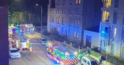 Edinburgh street shut down as fire crews race to blaze at city centre flat