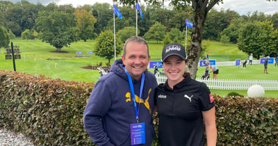 Davy Fitzgerald all smiles as he grabs snap with Leona Maguire at Irish Open