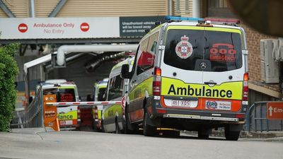 Some Queensland patients waited almost eight hours on an ambulance stretcher as ramping peaked in June