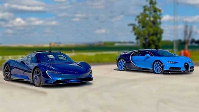 Bugatti Chiron Faces McLaren Speedtail In $8-Million Drag Race