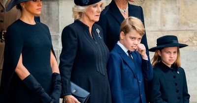 Meghan's kind gesture to Princess Charlotte as family leave Westminster Abbey