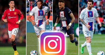 Cristiano Ronaldo named Instagram's most influential footballer as PSG trio all make Top 10