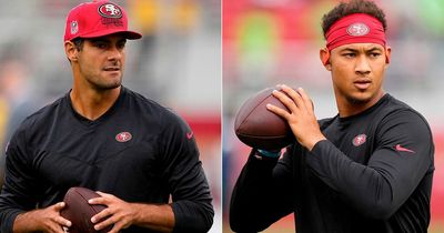 Jimmy Garoppolo sends message to Trey Lance and responds to eye-watering bonuses