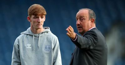 Rafa Benitez reflects on Anthony Gordon's "mentality" issue that held him back at Everton